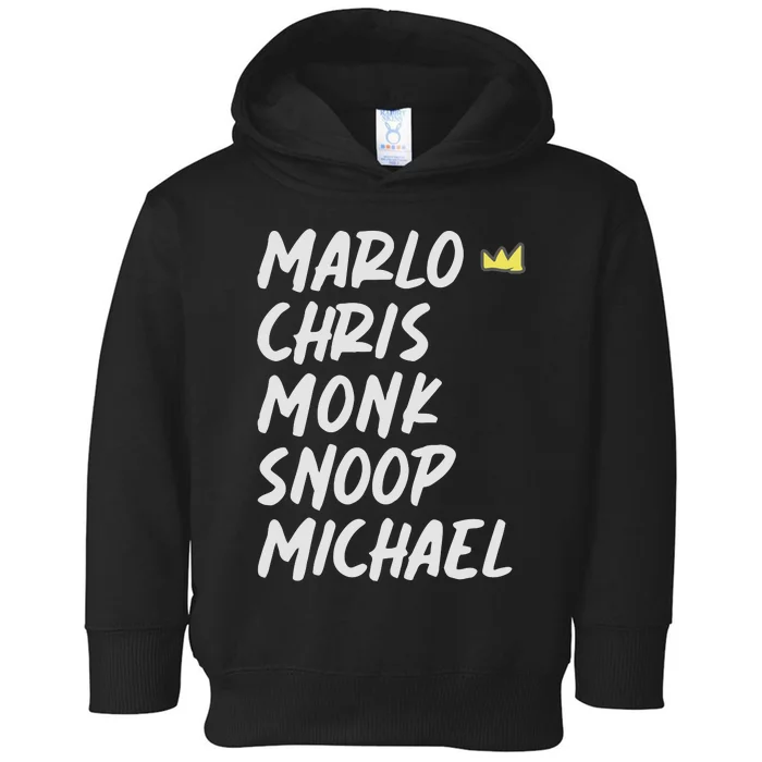 Marlo Chris Monk Snoop Michael Toddler Hoodie