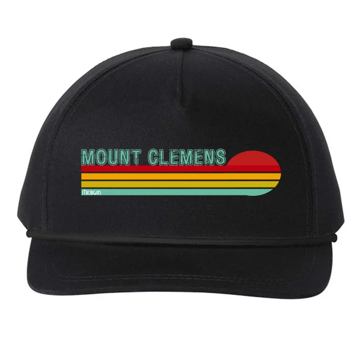 Mount Clemens Michigan Snapback Five-Panel Rope Hat