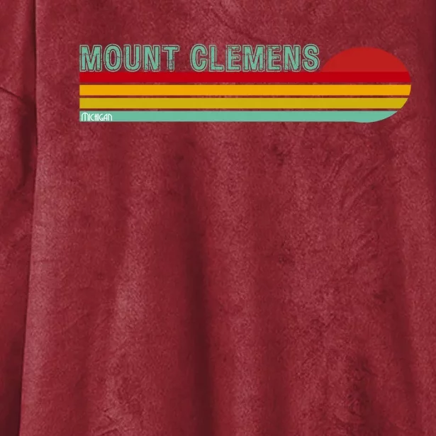 Mount Clemens Michigan Hooded Wearable Blanket