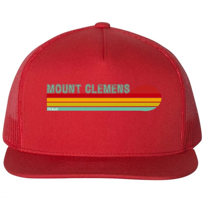 Mount Clemens Michigan Flat Bill Trucker Hat