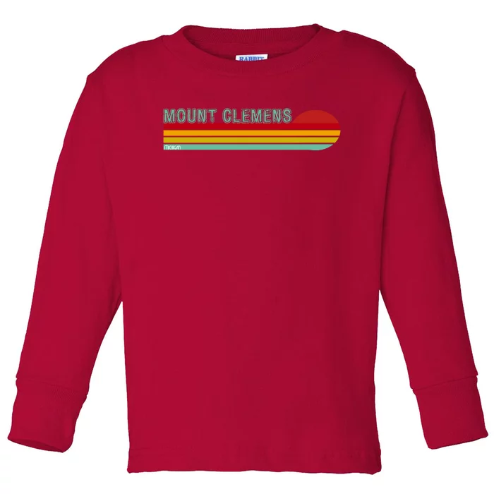 Mount Clemens Michigan Toddler Long Sleeve Shirt