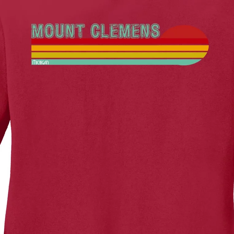 Mount Clemens Michigan Ladies Long Sleeve Shirt