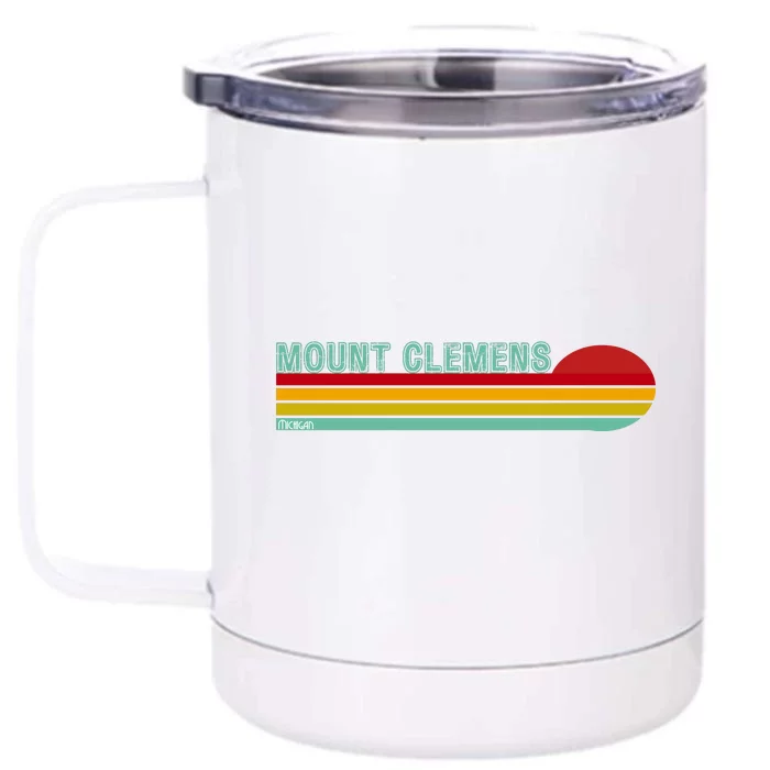 Mount Clemens Michigan Front & Back 12oz Stainless Steel Tumbler Cup