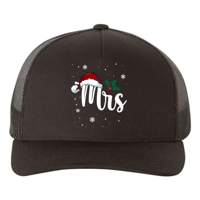 Mrs. Claus Matching Family Christmas Yupoong Adult 5-Panel Trucker Hat