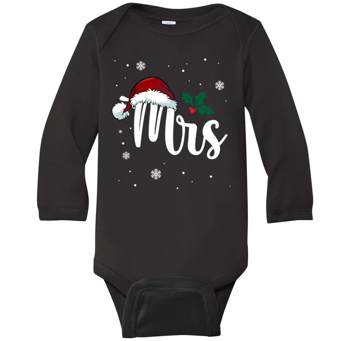 Mrs. Claus Matching Family Christmas Baby Long Sleeve Bodysuit