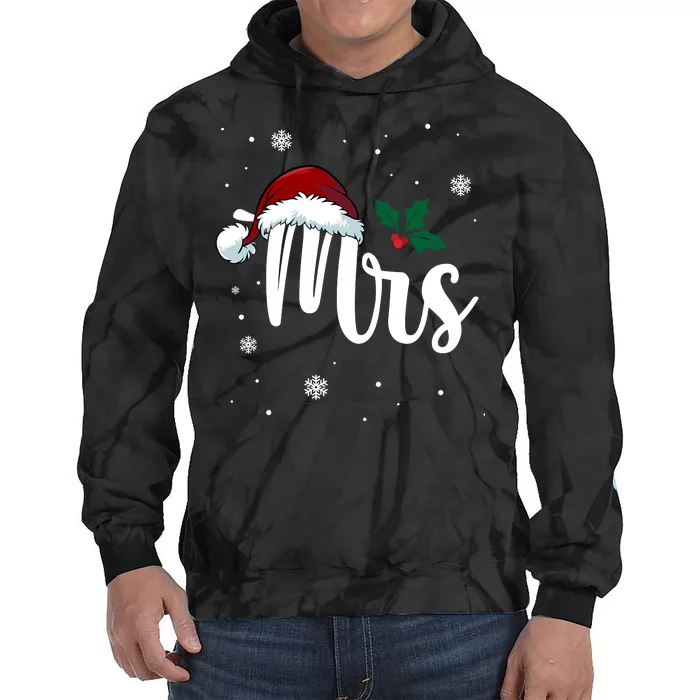 Mrs. Claus Matching Family Christmas Tie Dye Hoodie