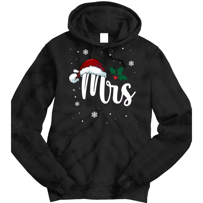 Mrs. Claus Matching Family Christmas Tie Dye Hoodie