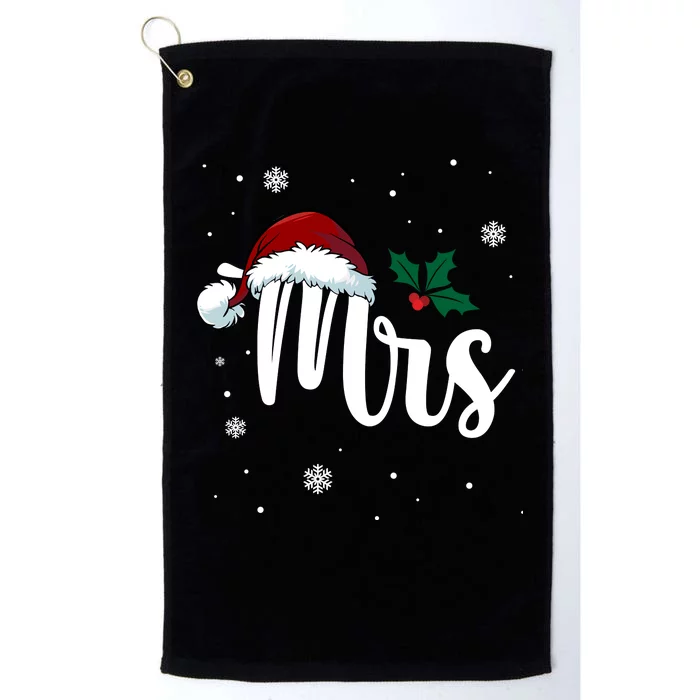 Mrs. Claus Matching Family Christmas Platinum Collection Golf Towel