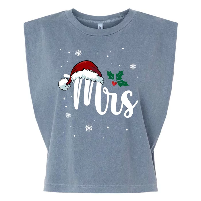 Mrs. Claus Matching Family Christmas Garment-Dyed Women's Muscle Tee