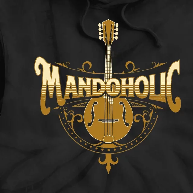 Mandaholic Country Music Mandolin Musical Player Musicians Tie Dye Hoodie