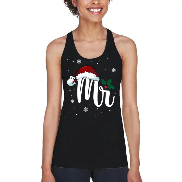 Mr. Claus Matching Family Christmas Women's Racerback Tank