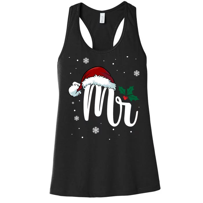 Mr. Claus Matching Family Christmas Women's Racerback Tank