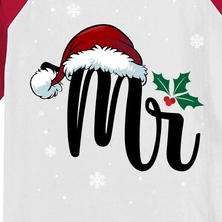 Mr. Claus Matching Family Christmas Kids Colorblock Raglan Jersey