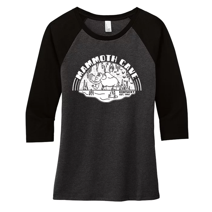 Mammoth Cave Women's Tri-Blend 3/4-Sleeve Raglan Shirt