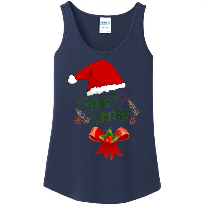 Merry Christmas Ladies Essential Tank