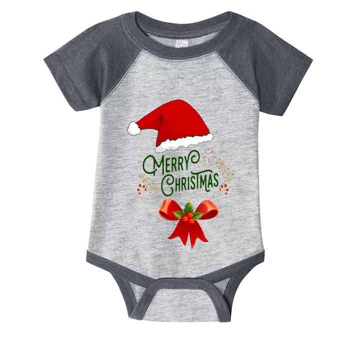 Merry Christmas Infant Baby Jersey Bodysuit