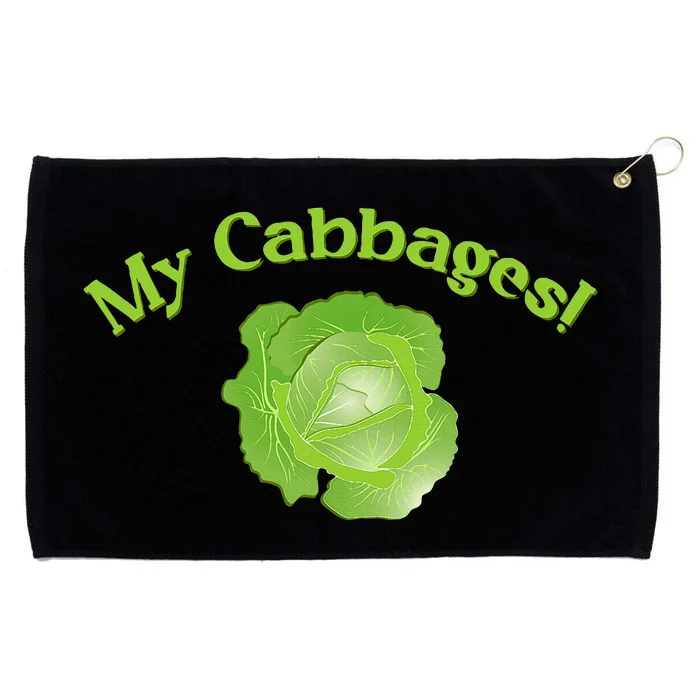 My Cabbages Grommeted Golf Towel