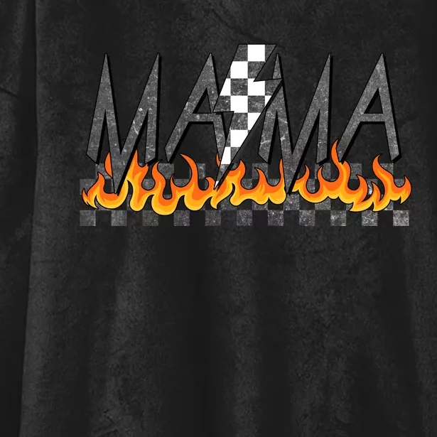 Mama Checkered Mom Rocker Mother's Day Hooded Wearable Blanket