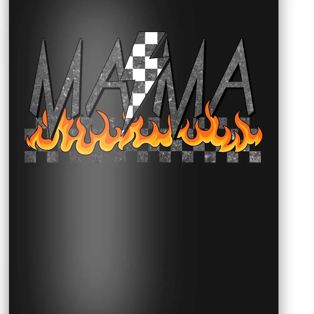 Mama Checkered Mom Rocker Mother's Day Poster