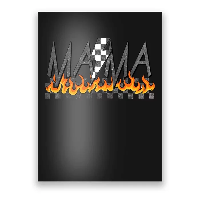 Mama Checkered Mom Rocker Mother's Day Poster