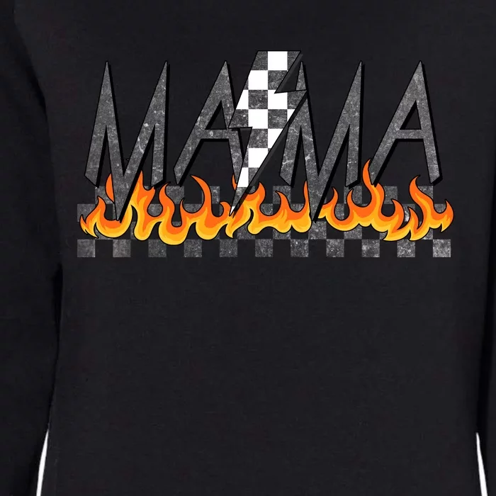 Mama Checkered Mom Rocker Mother's Day Womens California Wash Sweatshirt