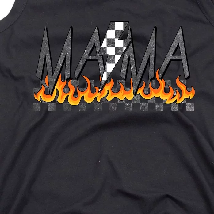 Mama Checkered Mom Rocker Mother's Day Tank Top