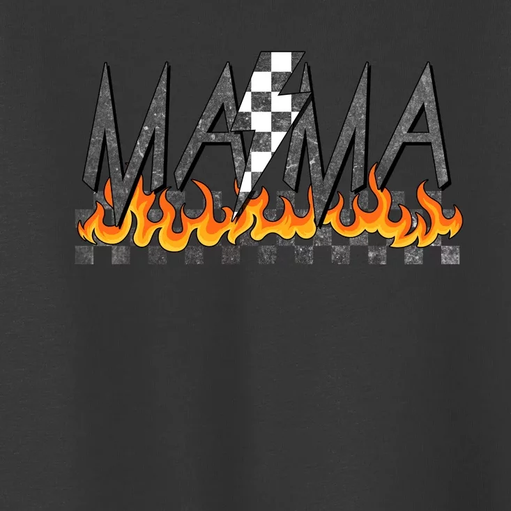 Mama Checkered Mom Rocker Mother's Day Toddler T-Shirt