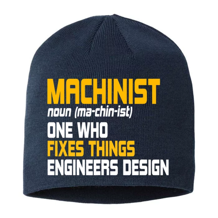 Machinist CNC Machine Tools Profession Machinery Operator 8 1/2in Sustainable Knit Beanie