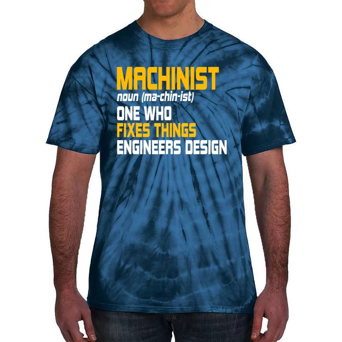 Machinist CNC Machine Tools Profession Machinery Operator Tie-Dye T-Shirt