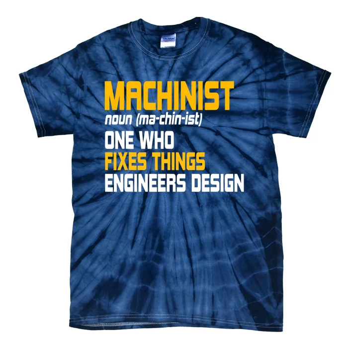 Machinist CNC Machine Tools Profession Machinery Operator Tie-Dye T-Shirt