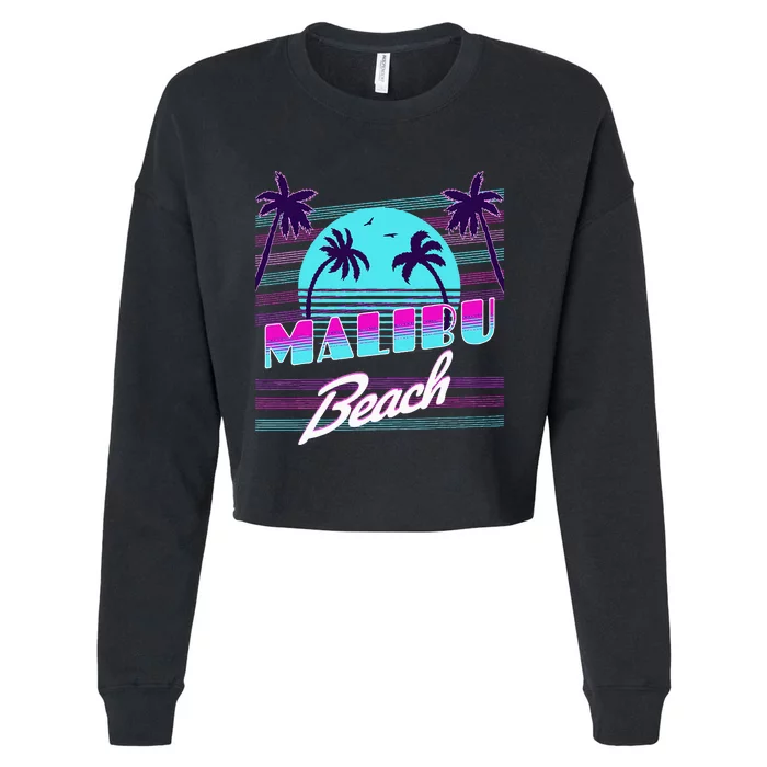 Malibu California Cropped Pullover Crew