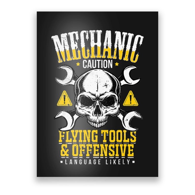 Funny I'm A Mechanic Quote Poster | TeeShirtPalace