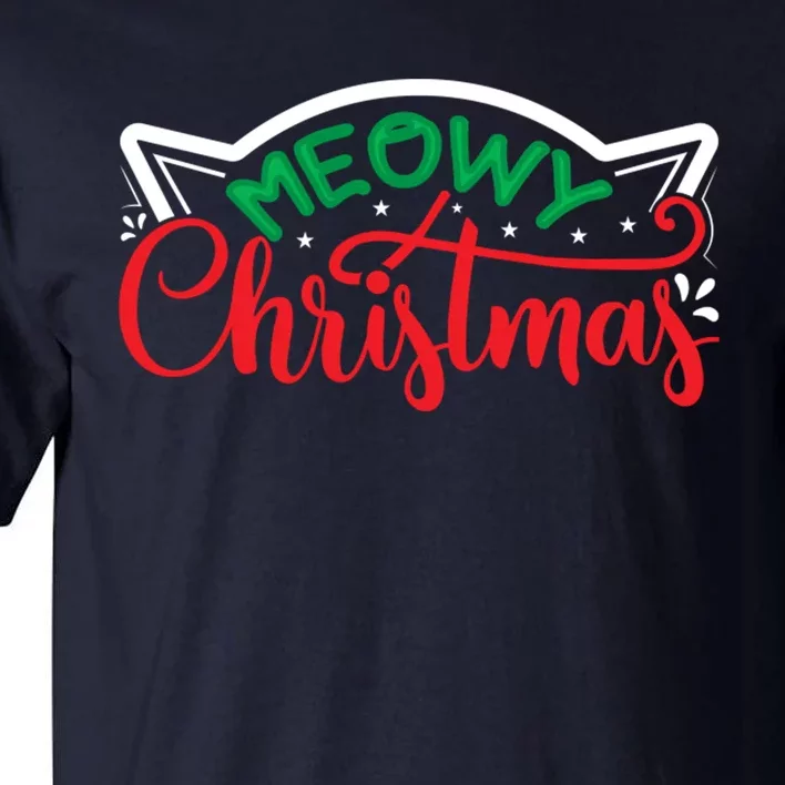 Meowy Christmas Tall T-Shirt