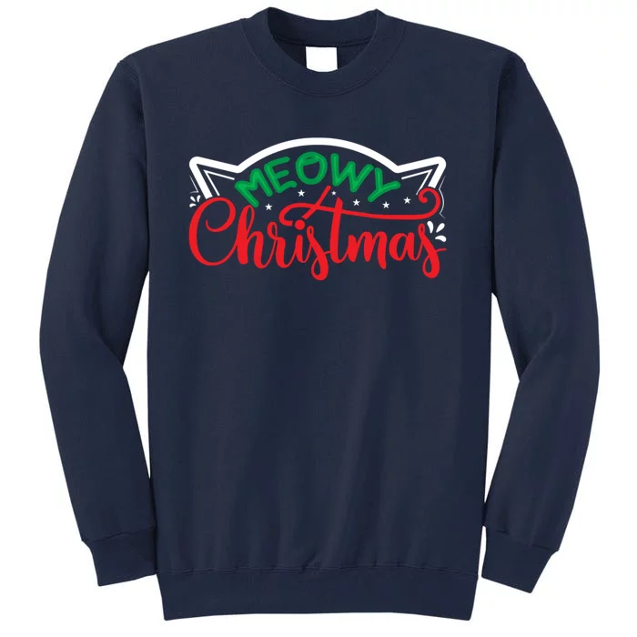 Meowy Christmas Tall Sweatshirt