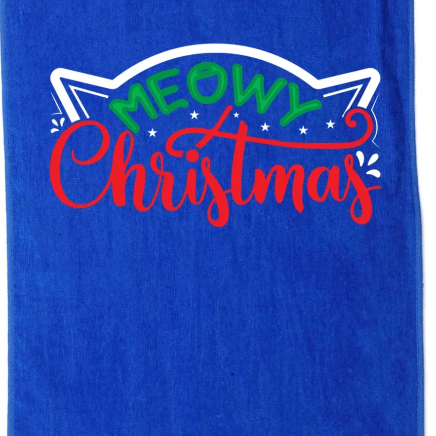 Meowy Christmas Platinum Collection Golf Towel