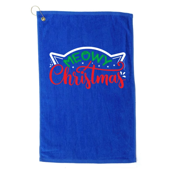 Meowy Christmas Platinum Collection Golf Towel