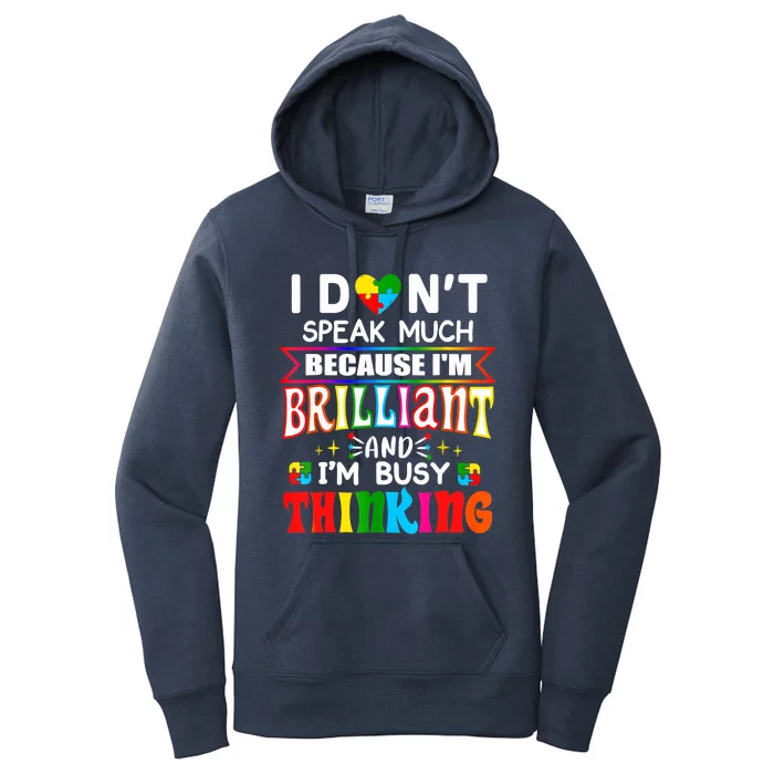 My Child May Be Non Verbal I May Be Nonverbal Autism Mom Women's Pullover Hoodie