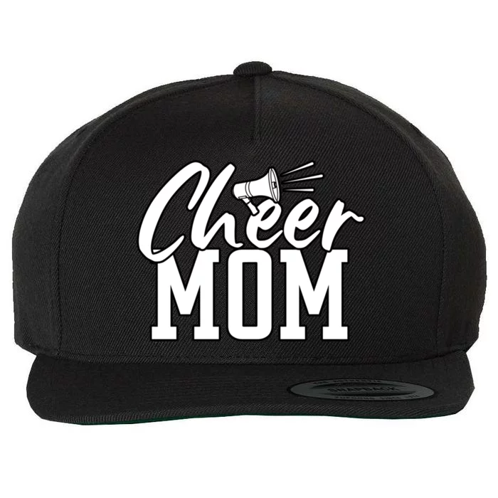 Megaphone Cheer Mom Gift Wool Snapback Cap