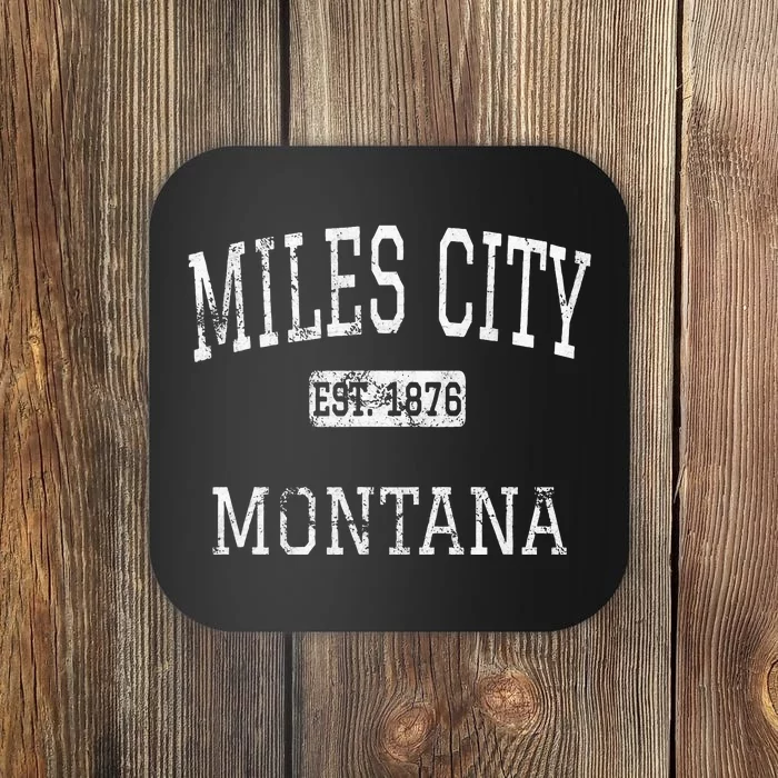 Miles City Montana Mt Vintage Coaster