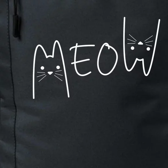 Meow Cagift Meow Kitty Funny Cats Mom And Cat Dad Meaningful Gift Daily Commute Backpack