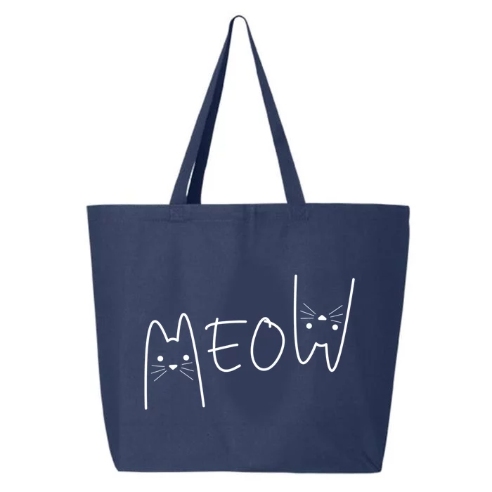 Meow Cagift Meow Kitty Funny Cats Mom And Cat Dad Meaningful Gift 25L Jumbo Tote