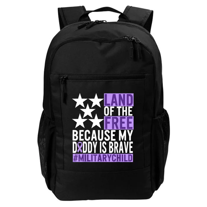 Military Child Month Purple Up Land Of The Free Daddy Brave Daily Commute Backpack