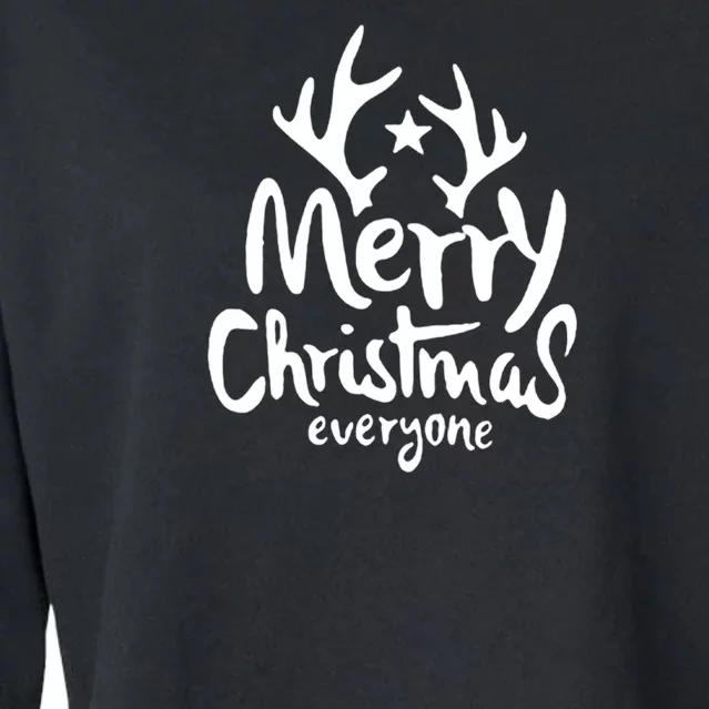 Merry Christmas Cropped Pullover Crew