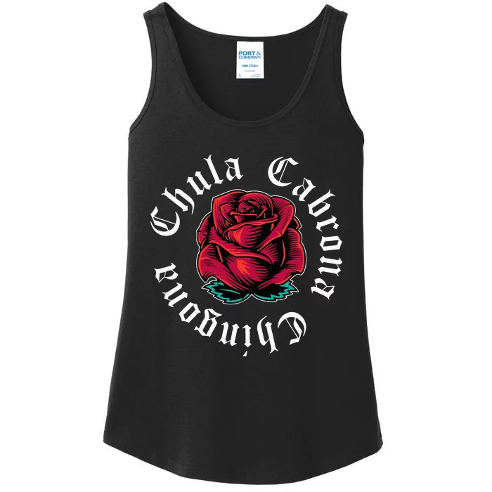 Mexicana Chicana Mexican Chula Cabrona Chingona Ladies Essential Tank