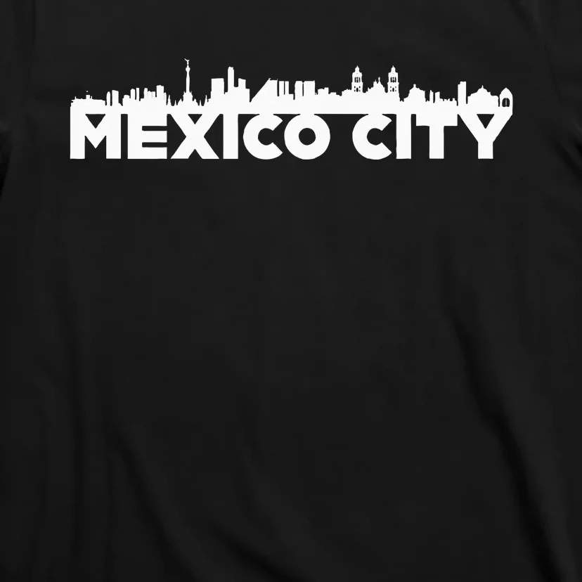 Mexico City Mexico City Skyline Silhouette Outline Sketch T-Shirt