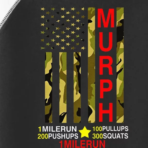 Murph Challenge Memorial Day Workout Wod Camo Toddler Fine Jersey T-Shirt