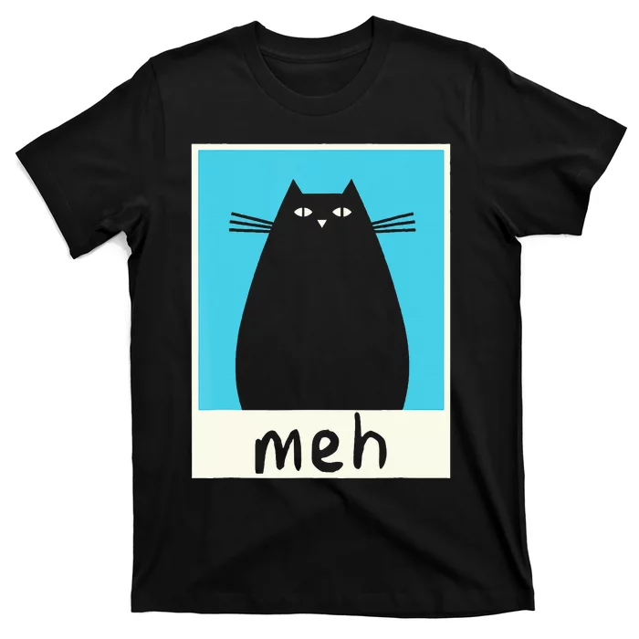 Meh Cat Meow Kitty Cat Lover Japanese Cat Kawaii Anime T-Shirt