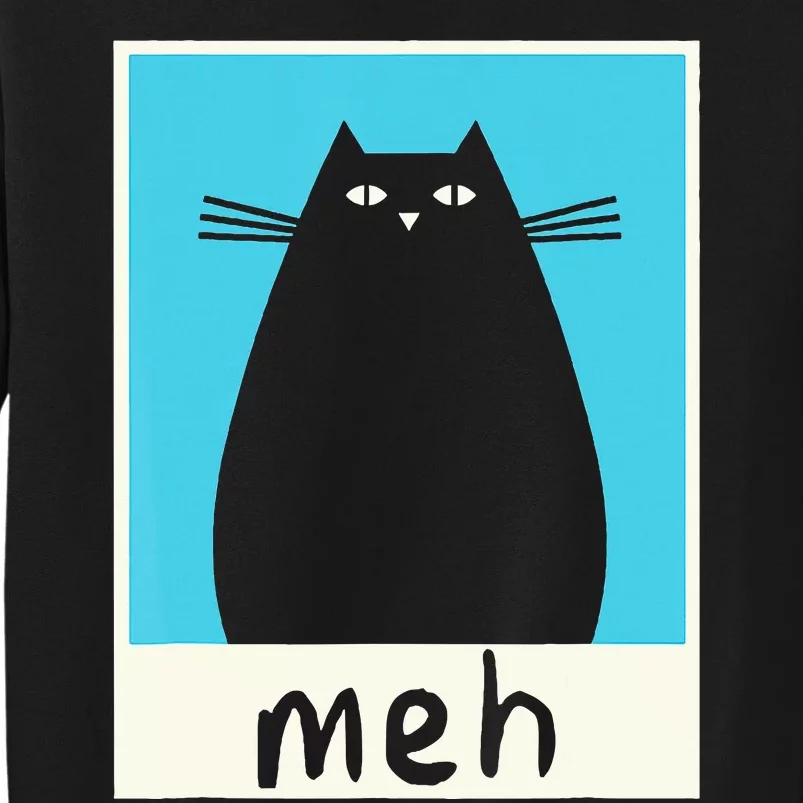 Meh Cat Meow Kitty Cat Lover Japanese Cat Kawaii Anime Tall Sweatshirt