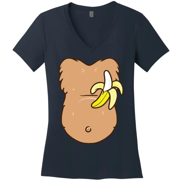 Monkey Costume MONKEY Halloween Costume Women's V-Neck T-Shirt