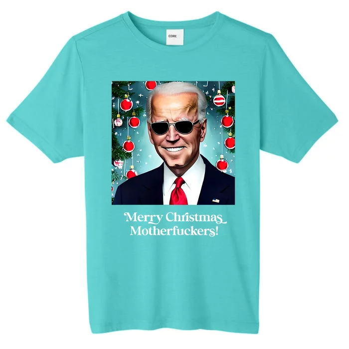 Merry Christmas Motherfuckers Funny Joe Biden Dark Brandon Christmas Holiday ChromaSoft Performance T-Shirt